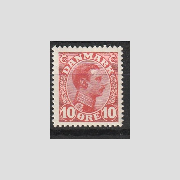 FRIMRKER DANMARK | 1913 - AFA 69 - Chr. X 10 re rd (PF) - Postfrisk