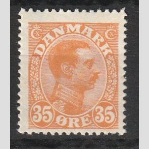 FRIMRKER DANMARK | 1913 - AFA 73 - Chr. X 35 re orange (PF) - Postfrisk