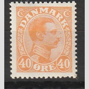 FRIMRKER DANMARK | 1925-26 - AFA 150 - Chr. X 40 re orange - Postfrisk