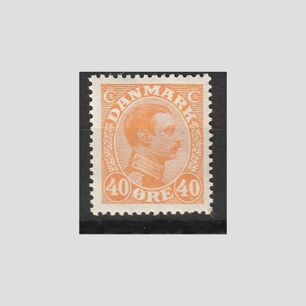 FRIMRKER DANMARK | 1925-26 - AFA 150 - Chr. X 40 re orange - Postfrisk