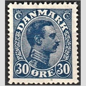 FRIMRKER DANMARK | 1925-26 - AFA 149 - Chr. X 30 re bl - Ubrugt