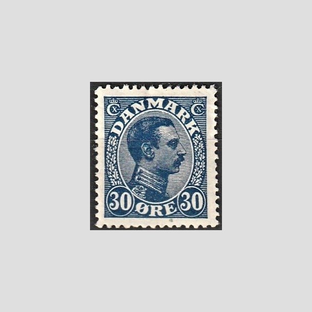 FRIMRKER DANMARK | 1925-26 - AFA 149 - Chr. X 30 re bl - Ubrugt