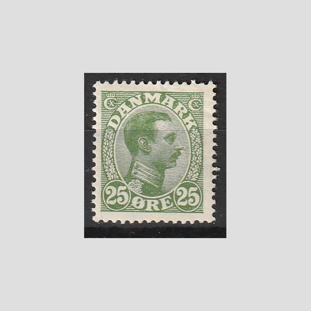 FRIMRKER DANMARK | 1925-26 - AFA 148 - Chr. X 25 re grn - Ubrugt