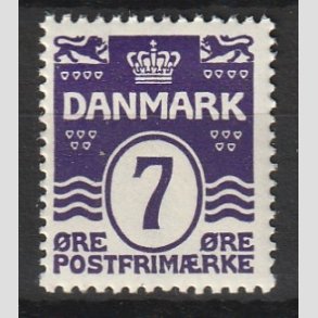 FRIM�RKER DANMARK | 1930 - AFA 184 - B�lgelinie 7 �re violet - Postfrisk