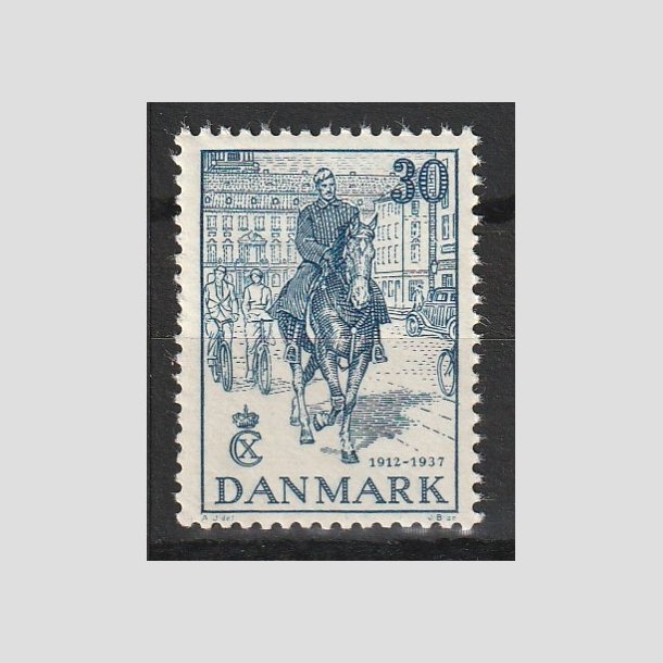 FRIMRKER DANMARK | 1937 - AFA 242 - Chr. X 25 re jubilum 30 re bl - Postfrisk