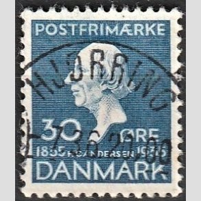 FRIM�RKER DANMARK | 1935 - AFA 228 - H. C. Andersen 30 �re bl� - Lux Stemplet 