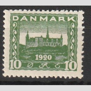 FRIM�RKER DANMARK | 1921 - AFA 115 - Genforening 10 �re gr�n - Ubrugt