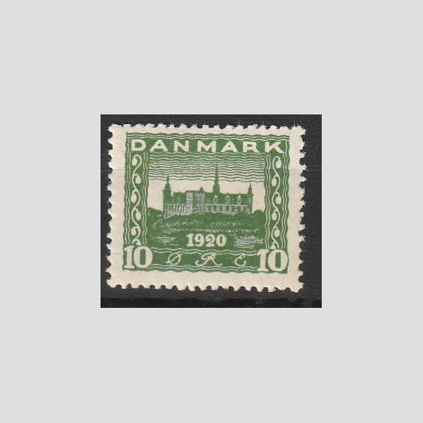 FRIMRKER DANMARK | 1921 - AFA 115 - Genforening 10 re grn - Ubrugt