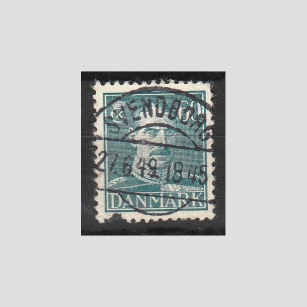 FRIMRKER DANMARK | 1944 - AFA 284 - Chr. X 60 re blgrn - Lux Stemplet "SVENDBORG"