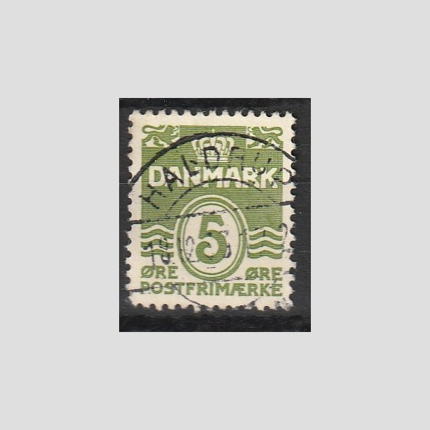 FRIMRKER DANMARK | 1933 - AFA 199 - Blgelinie 5 re grn - Lux Stemplet "HALDRUP"