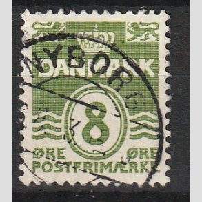 FRIM�RKER DANMARK | 1940 - AFA 256 - B�lgelinie 8 �re gr�n - Lux Stemplet 