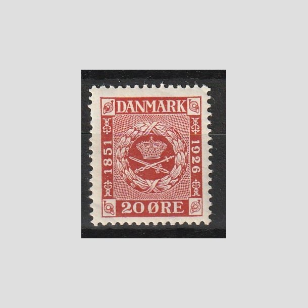 FRIMRKER DANMARK | 1926 - AFA 155 - Frimrkets 75 rs jubilum 20 re rd - Postfrisk