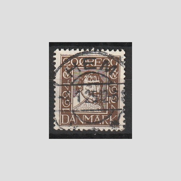 FRIMRKER DANMARK | 1924 - AFA 142 - Postjubilum 20 re brun - Lux Stemplet "HEM"