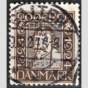 FRIM�RKER DANMARK | 1924 - AFA 141 - Postjubil�um 20 �re brun - Lux Stemplet 