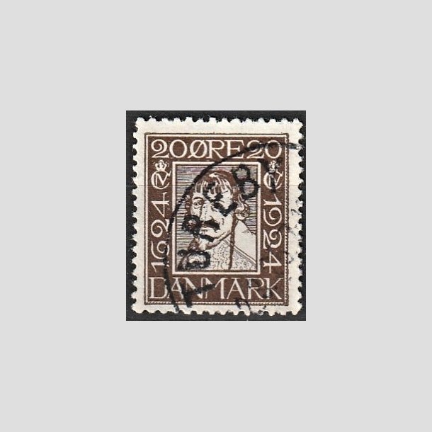 FRIMRKER DANMARK | 1924 - AFA 141 - Postjubilum 20 re brun - Lux Stemplet "TUREBY"