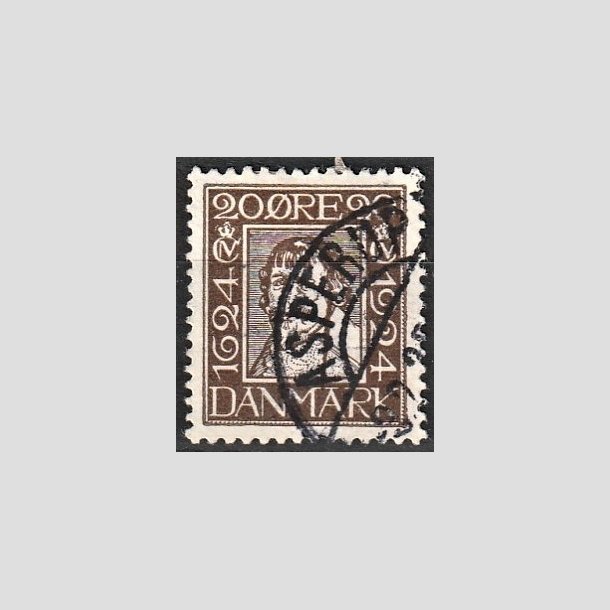 FRIMRKER DANMARK | 1924 - AFA 141 - Postjubilum 20 re brun - Lux Stemplet "ASPERUP"
