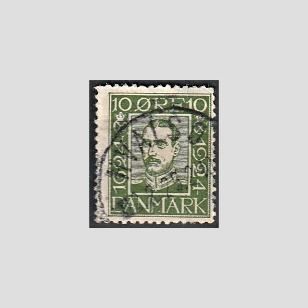 FRIMRKER DANMARK | 1924 - AFA 135 - Postjubilum 10 re grn - Lux Stemplet "HVALS"