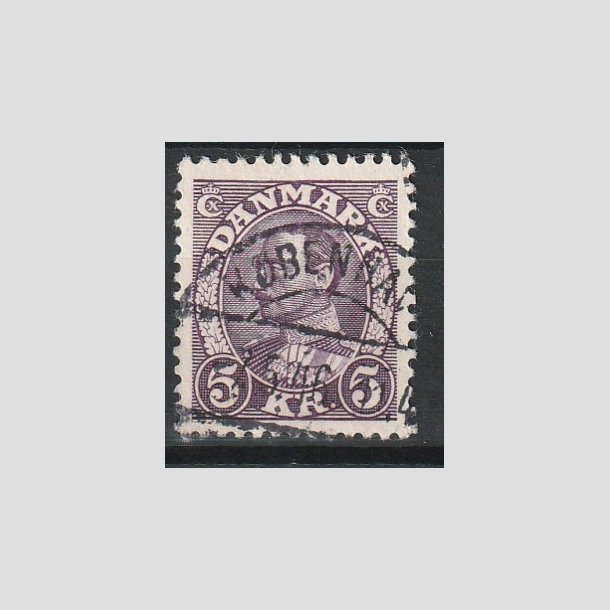 FRIMRKER DANMARK | 1934 - AFA 213 - Chr. X 5 Kr. violet - Stemplet "KBENHAVN"