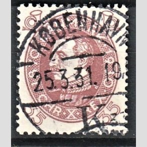 FRIMRKER DANMARK | 1930 - AFA 194 - Chr. X 60 r 35 re rdbrun - Lux Stemplet 