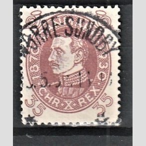 FRIMRKER DANMARK | 1930 - AFA 194 - Chr. X 60 r 35 re rdbrun - Lux Stemplet 
