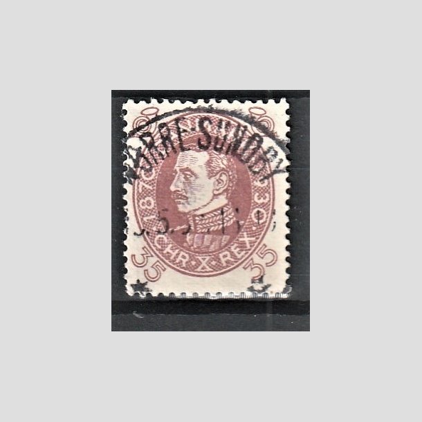 FRIMRKER DANMARK | 1930 - AFA 194 - Chr. X 60 r 35 re rdbrun - Lux Stemplet "NRRESUNDBY"