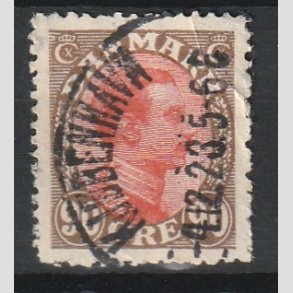 FRIMRKER DANMARK | 1918-20 - AFA 109 - Chr. X 90 re brun/rd - Stemplet 