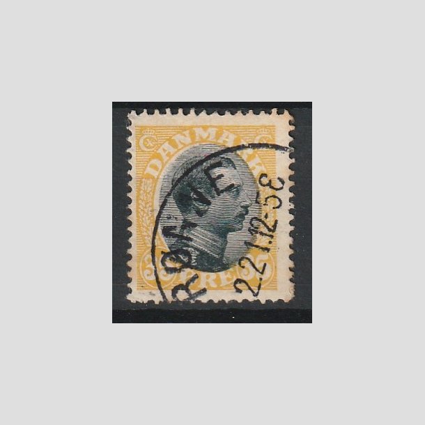 FRIMRKER DANMARK | 1918-20 - AFA 104 - 2K - Chr. X 35 re gul/sort - Lux Stemplet "RNNE"