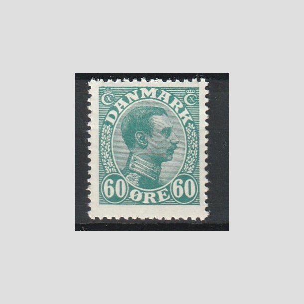 FRIMRKER DANMARK | 1921-22 - AFA 130 - Chr. X 60 re blgrn - Postfrisk