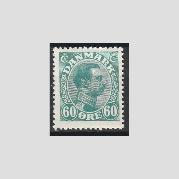 FRIMRKER DANMARK | 1921-22 - AFA 130 - Chr. X 60 re blgrn - Postfrisk