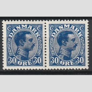 FRIMRKER DANMARK | 1925-26 - AFA 149 - Chr. X 30 re bl i par - Postfrisk