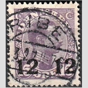 FRIMRKER DANMARK | 1926 - AFA 159 - 12 12/15 re violet Chr. X provisorier - Lux Stemplet 
