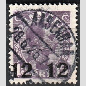 FRIMRKER DANMARK | 1926 - AFA 159 - 12 12/15 re violet Chr. X provisorier - Lux Stemplet 