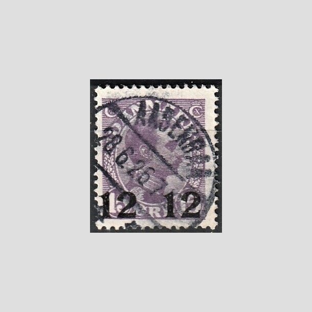 FRIMRKER DANMARK | 1926 - AFA 159 - 12 12/15 re violet Chr. X provisorier - Lux Stemplet "AABENRAA"