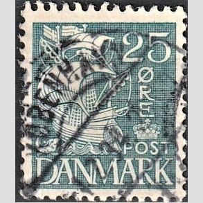 FRIMRKER DANMARK | 1933 - AFA 205 - Karavel 25 re bl Type I - Stemplet