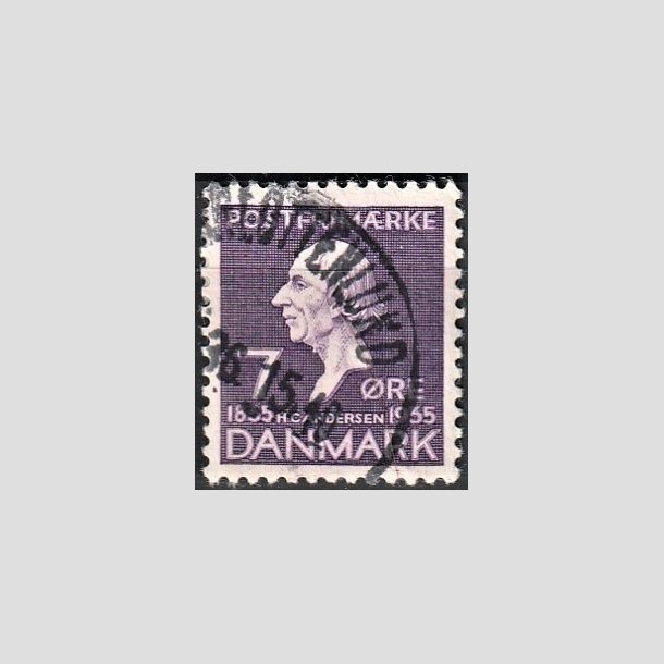 FRIMRKER DANMARK | 1935 - AFA 224 - H. C. Andersen 7 re lilla - Lux Stemplet "CHARLOTTENLUND"