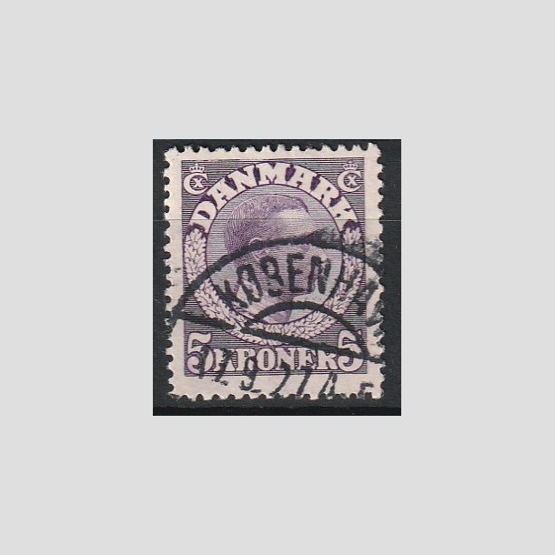 FRIMRKER DANMARK | 1918-20 - AFA 110 - 2K - Chr. X 5 Kroner violet - Stemplet "KBENHAVN"