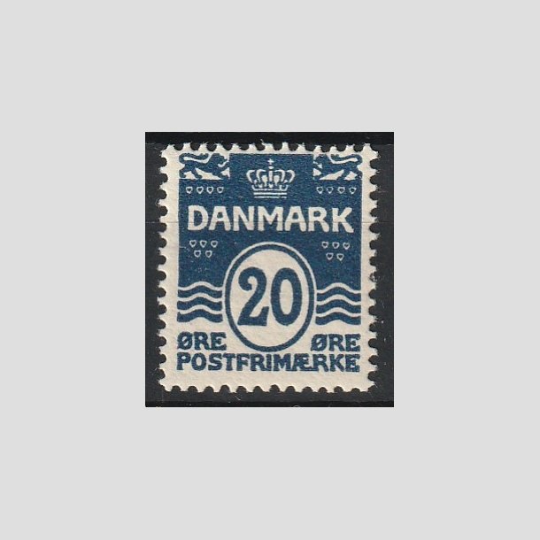 FRIMRKER DANMARK | 1912 - AFA 66 - Blgelinie 20 re mrkbl - Postfrisk