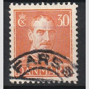 FRIMRKER DANMARK | 1942-44 - AFA 278 - Chr. X 30 re orange - Lux Stemplet 