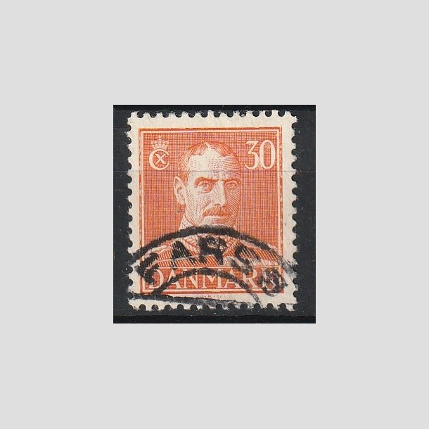 FRIMRKER DANMARK | 1942-44 - AFA 278 - Chr. X 30 re orange - Lux Stemplet "FARS"