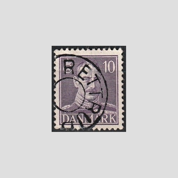 FRIMRKER DANMARK | 1942-44 - AFA 274 - Chr. X 10 re violet - Lux Stemplet "RETTRUP"