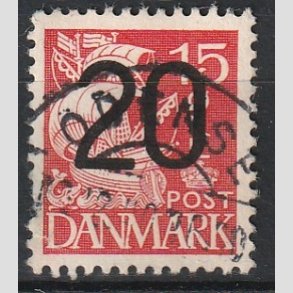 FRIMRKER DANMARK | 1940 - AFA 264 - 20/15 re rd Provisorier - Lux Stemplet 