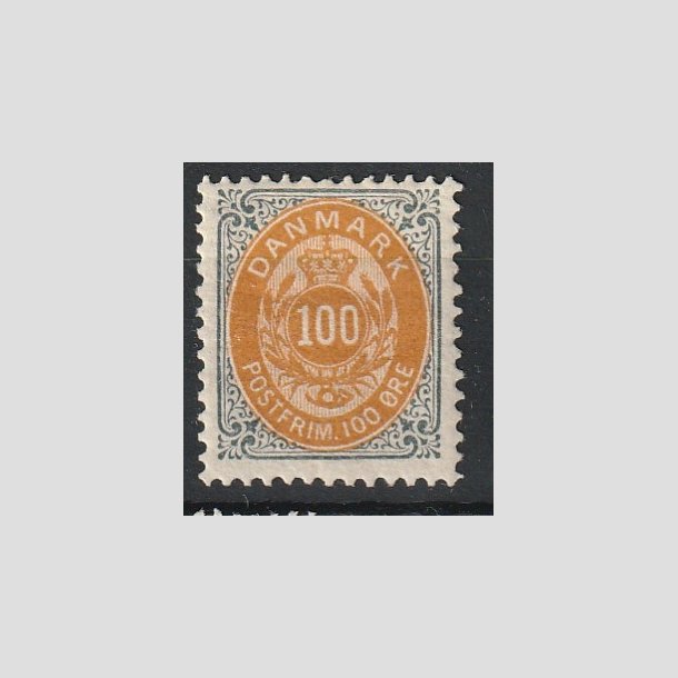FRIMRKER DANMARK | 1895 - AFA 31B - UB - 100 re gr/gul - Ubrugt