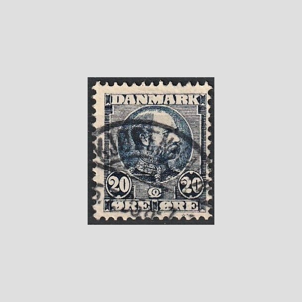 FRIMRKER DANMARK | 1904-05 - AFA 48a - Chr. IX 20 re sortbl - Stemplet "KJBENHAVN"