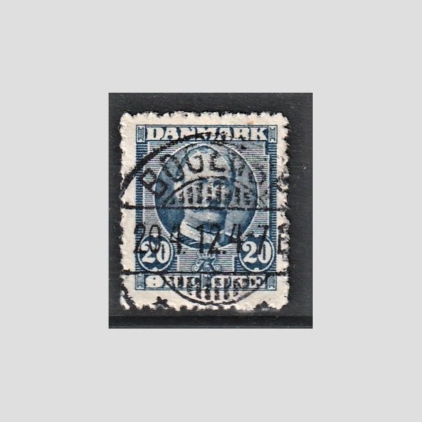 FRIMRKER DANMARK | 1907 - AFA 56a - Frederik VIII 20 re ultramarin - Stemplet "BOGENSE"