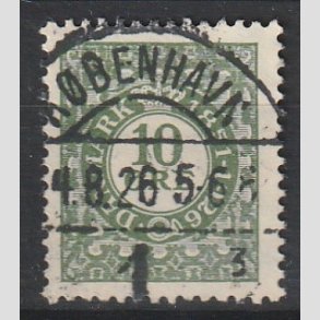 FRIM�RKER DANMARK | 1926 - AFA 154 - Frim�rkets 75 �rs jubil�um 10 �re gr�n - Pragt Stemplet 