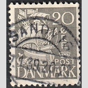 FRIM�RKER DANMARK | 1933 - AFA 204 - Karavel 20 �re gr� Type I - Lux Stemplet 