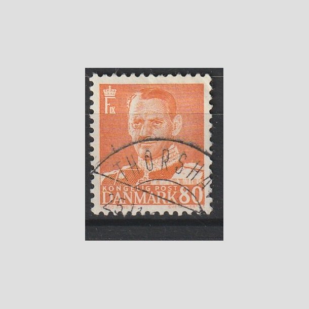 FRIMRKER DANMARK | 1952-53 - AFA 341 - Fr. IX 80 re orange - Lux Stemplet "THORSHAVN"