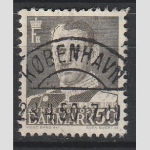 FRIMRKER DANMARK | 1948-50 - AFA 312 - Fr. IX 50 re gr - Pragt Stemplet 