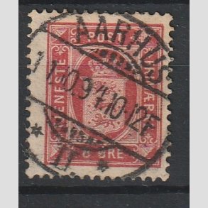 FRIMRKER DANMARK | 1875 - AFA 6 - 8 re rosa - Lux Stemplet 