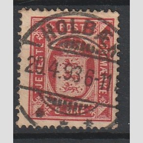 FRIMRKER DANMARK | 1875 - AFA 6 - 8 re rosa - Lux Stemplet 